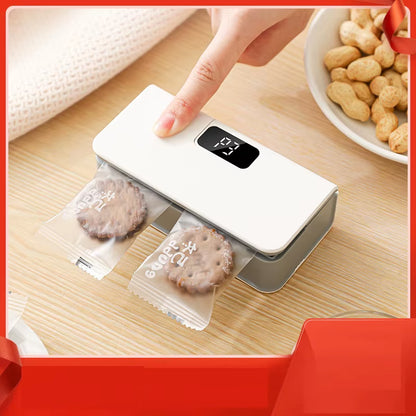 Effortless Food Preservation: Rechargeable 2-in-1 Magnetic Heat Sealer and Cutter for Snacks and Household Storage